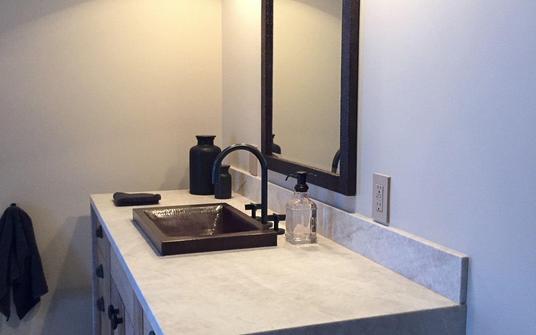 Learn how to recreate this award winning Rustic Spa Bathroom